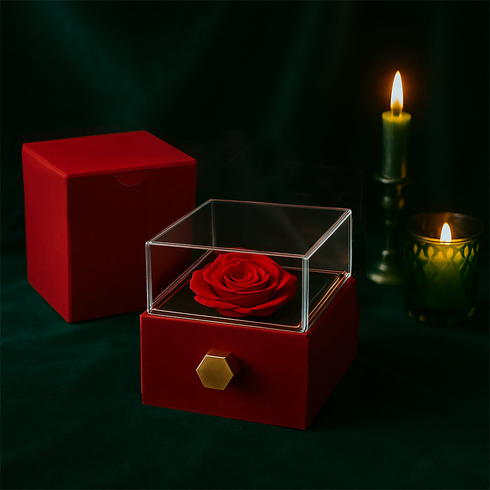 Choose You Again Preserved Rose & Love Necklace
