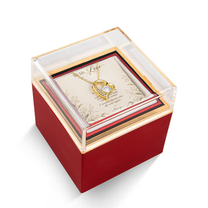 Choose You Again Preserved Rose & Love Necklace